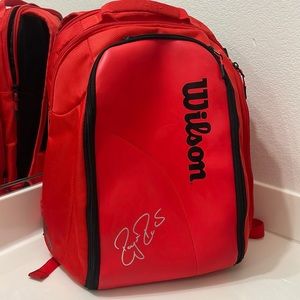 Wilson Roger Federer DNA Infrared
Tennis Backpack Bag Red